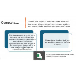Excel VBA Unlocker