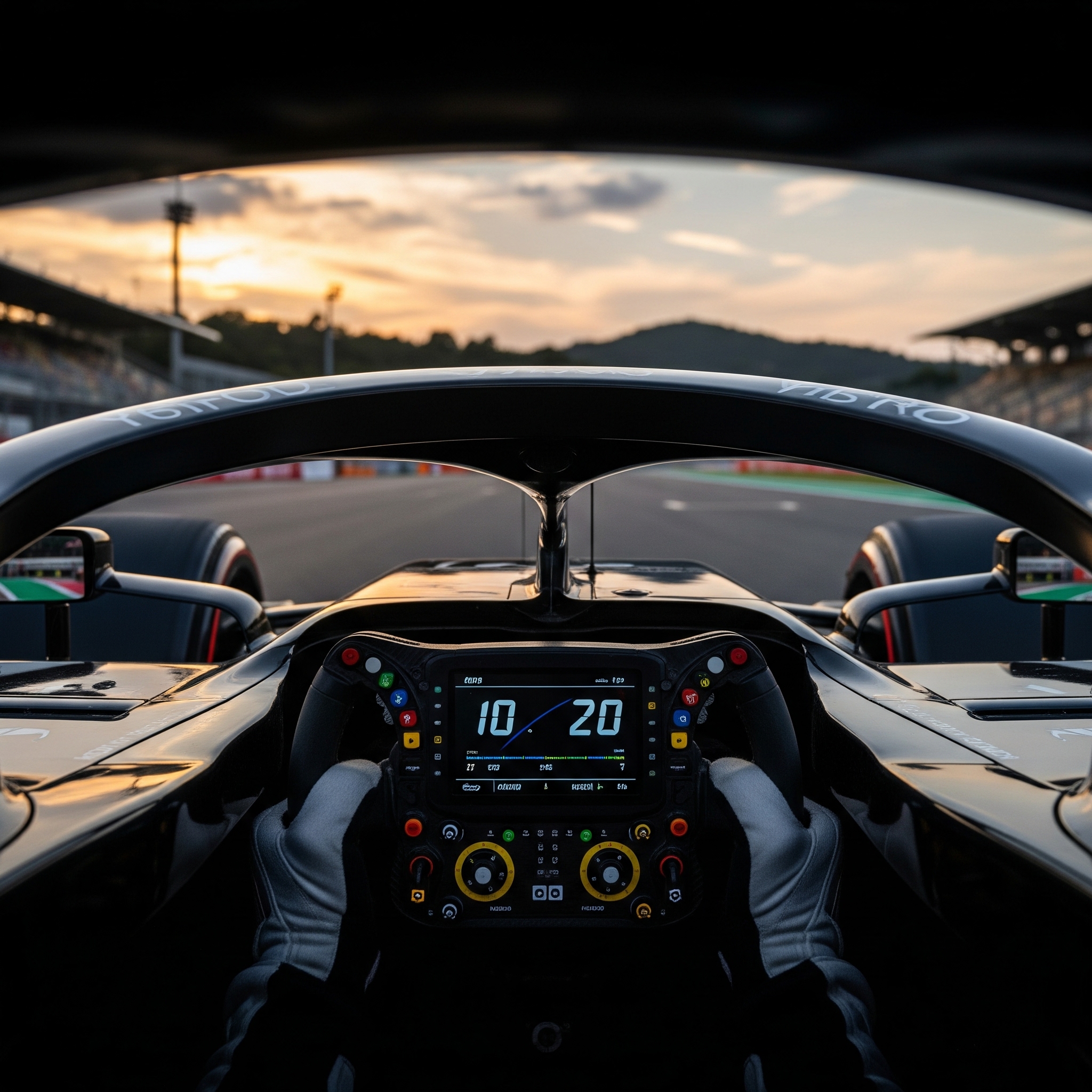 F1 Halo Safety Device protecting the driver